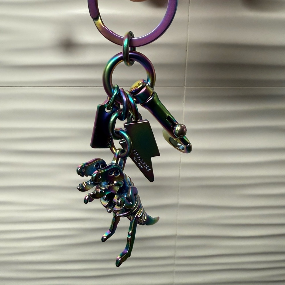 Coach Oil Slick Rexy Keycharm